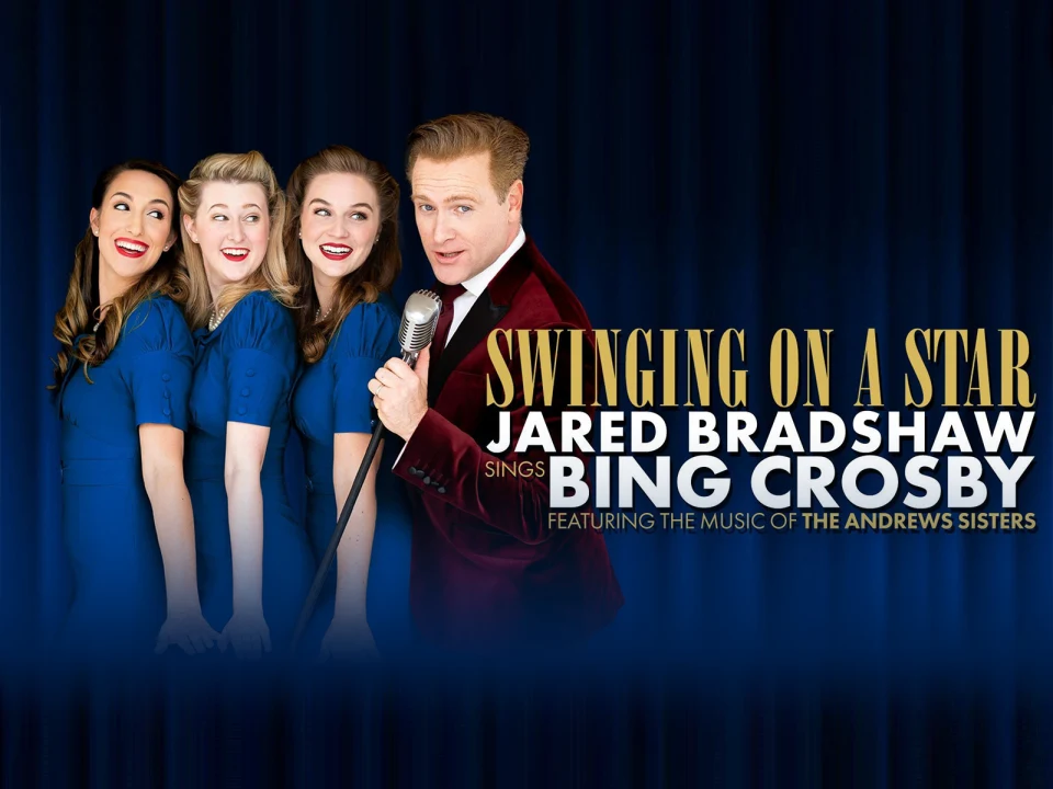 Production photo of Swinging on a Star: Jared Bradshaw Sings Bing Crosby Featuring the Music of The Andrews Sisters in Lincolnshire.