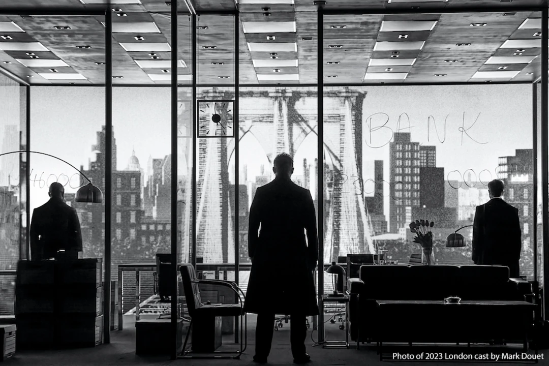 Production shot of The Lehman Trilogy on Broadway in San Francisco.