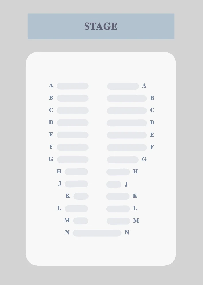 Turbine Theatre seating plan