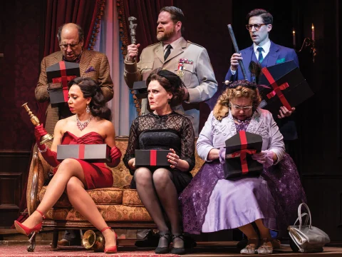 Production image of Clue at the Ahmanson in LA. 