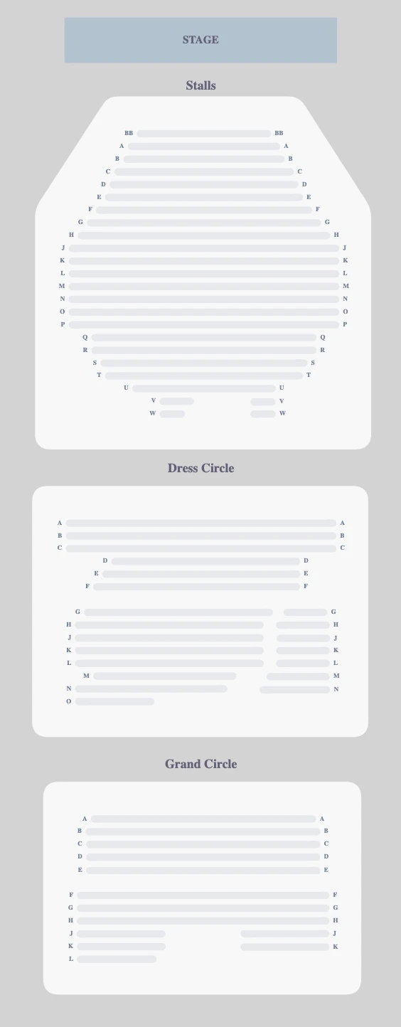 Savoy Theatre seating plan