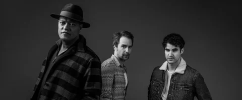 Laurence Fishburne, Sam Rockwell, and Darren Criss