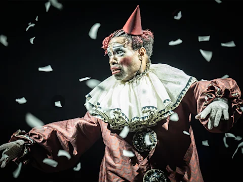 Production image of Cabaret in London featuring Cara Delevigne as Sally Bowles