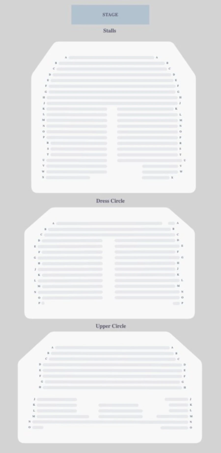 Adelphi Theatre seating plan