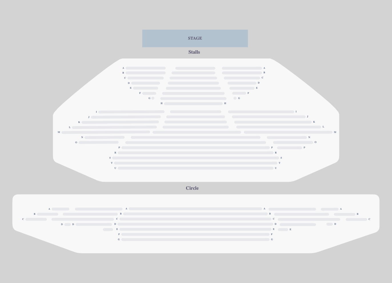Seating plan for My Neighbour Totoro at Gillian Lynne Theatre