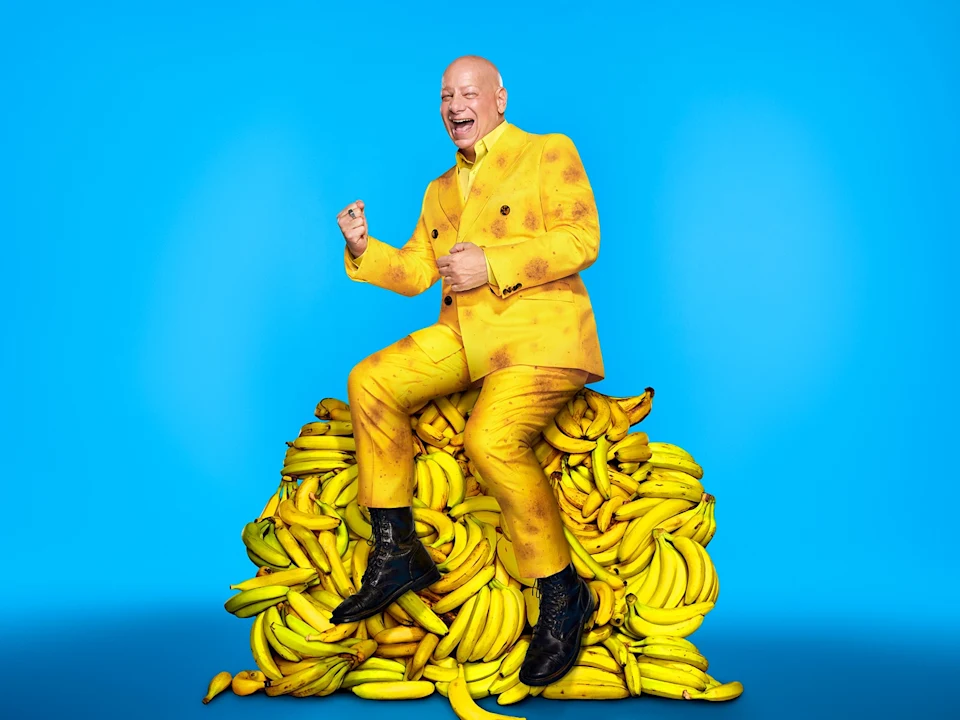 Production shot of Jeff Ross: Take A Banana For The Ride in New York.