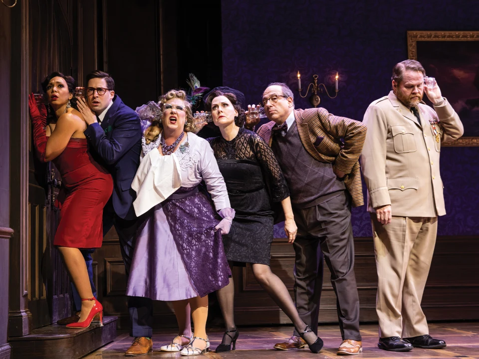 Production image of Clue at the Ahmanson in LA. 