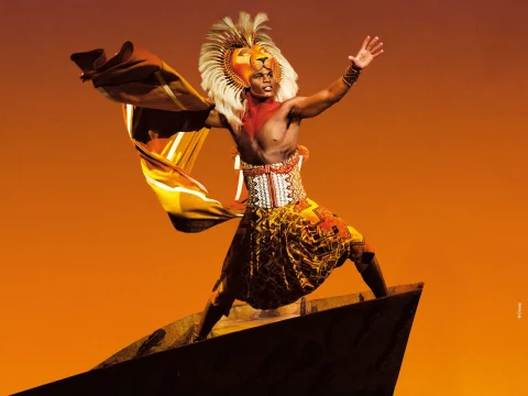 Production shot of The Lion King in London.