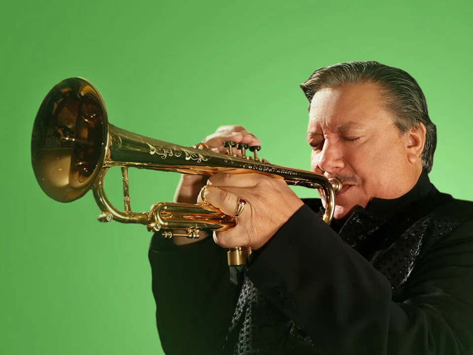 Production shot of Arturo Sandoval Swinging Holiday Deck the Hall Holiday Concerts in Los Angeles.