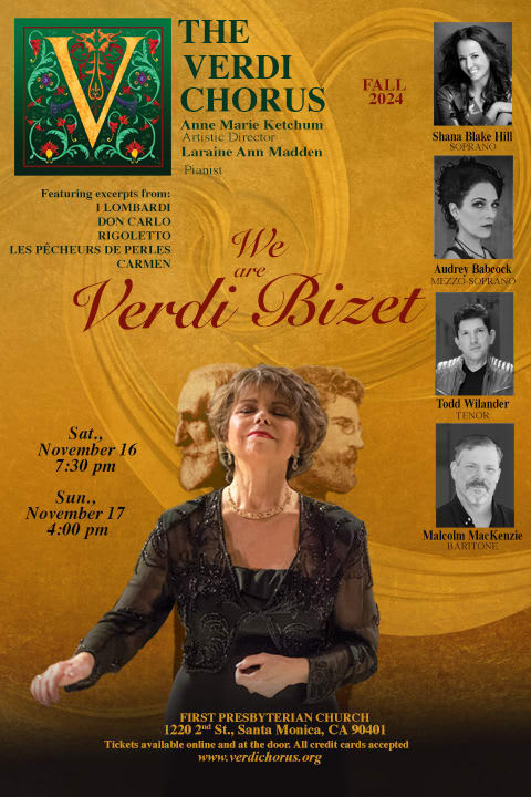 The Verdi Chorus Fall 2024 Concert: We Are Verdi Bizet