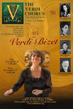 The Verdi Chorus Fall 2024 Concert: We Are Verdi Bizet Tickets