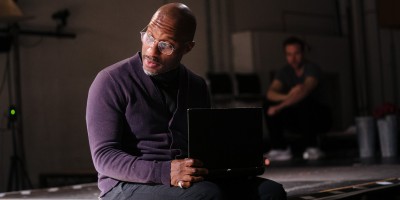 Photo credit: Clint Dyer in rehearsals for Death of England (Photo by Helen Murray)