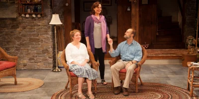 Photo credit: Cast of Vanya and Sonia and Masha and Spike (Photo courtesy of Lincoln Center Theater)