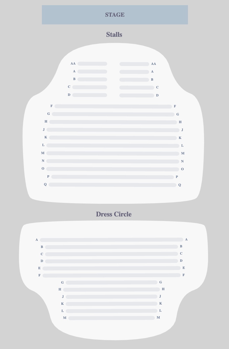 Seating plan for Oh, Mary! at Trafalgar Theatre