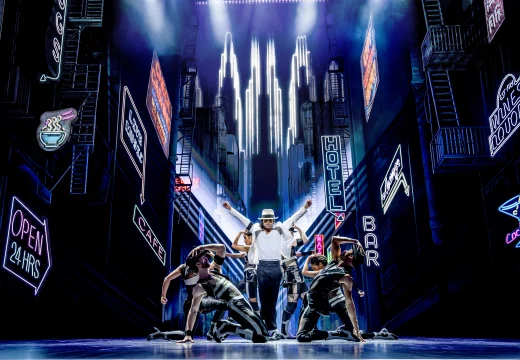 Production Image of MJ The Musical in London starring Miles Frost in the role of MJ.