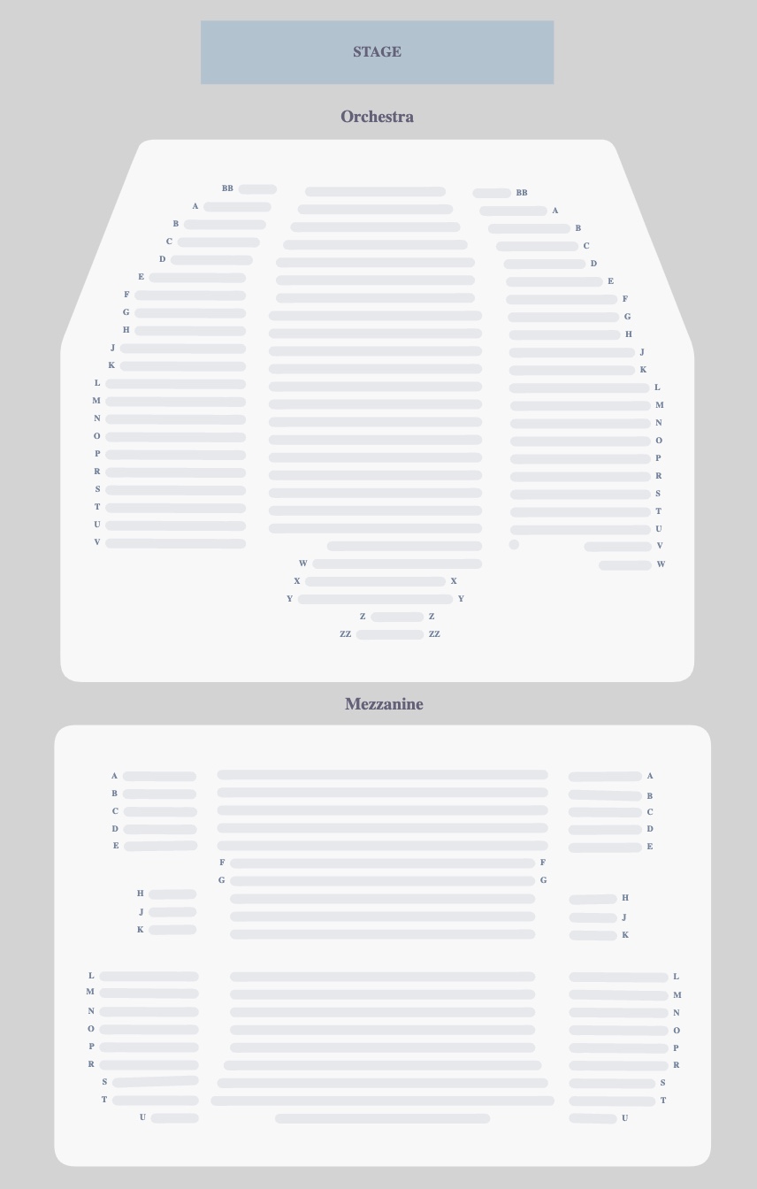 Neil Simon Theatre Seating Plan - NYC - 856 x1344 px