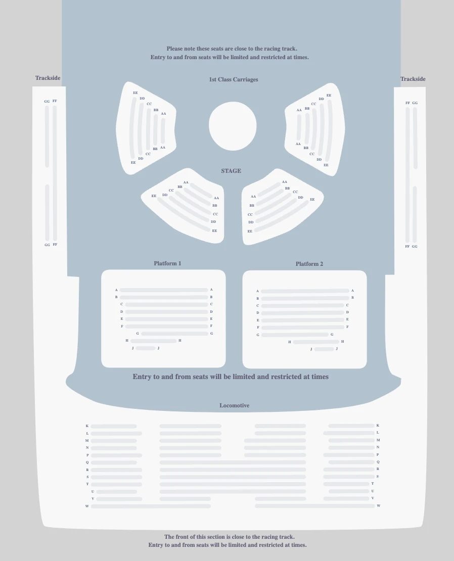 Troubadour Wembley Park Theatre seating plan