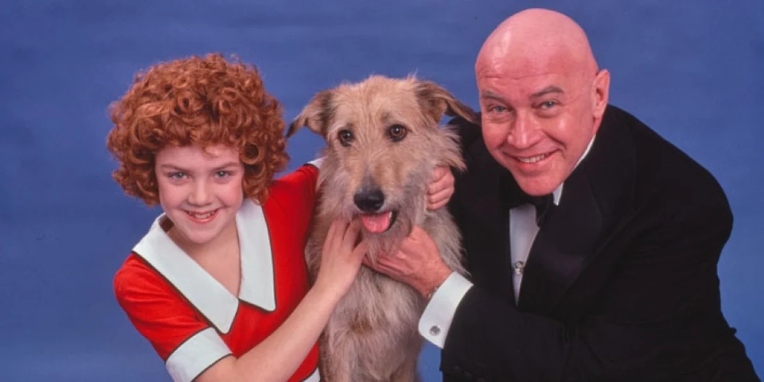Andrea McArdle and Reid Shelton in Annie