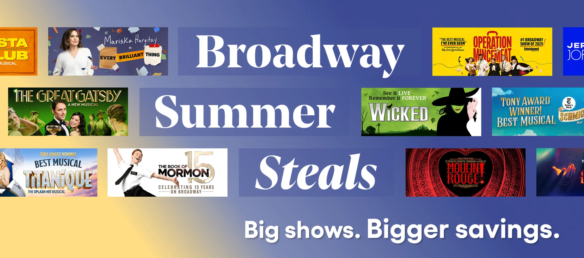 Banner image for Broadway Summer Steals