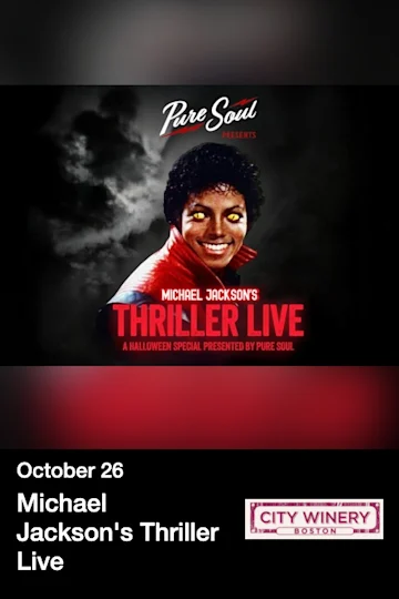 Michael Jackson's Thriller Live tickets