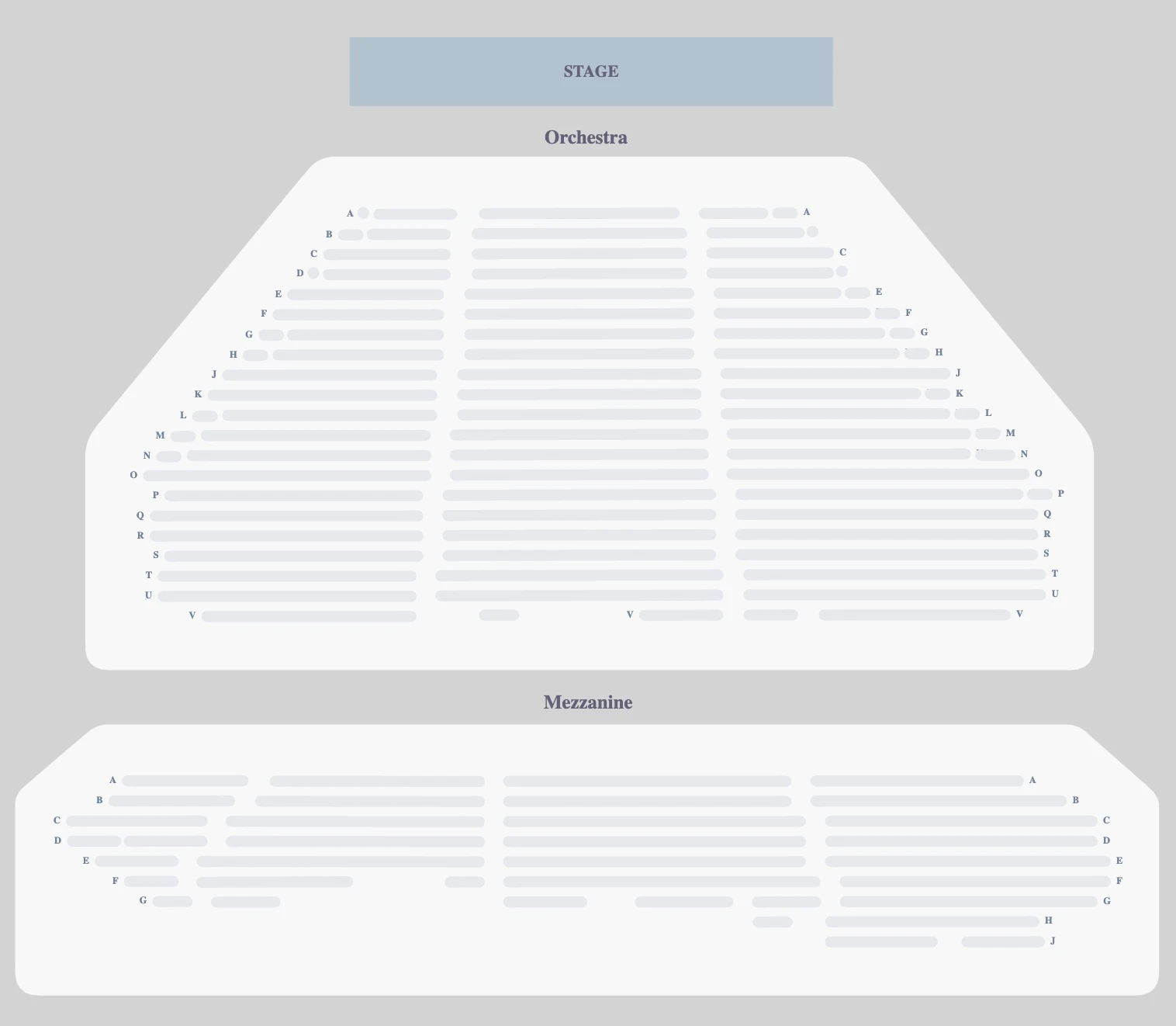 Winter Garden Theatre seating plan