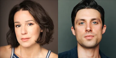 Headshots of a woman with shoulder-length hair and a man with short dark hair, both facing the camera.