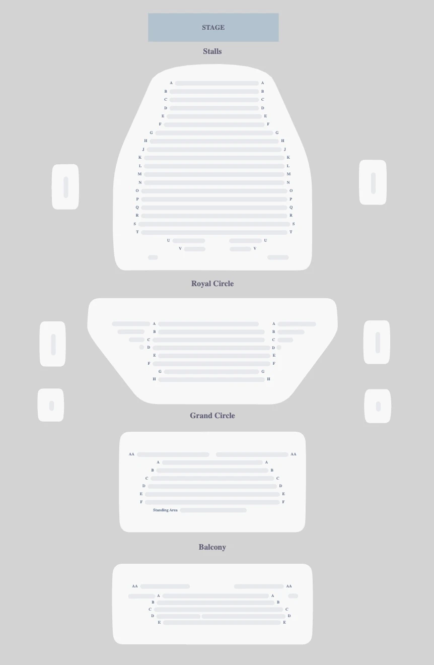 Noël Coward Theatre seating plan