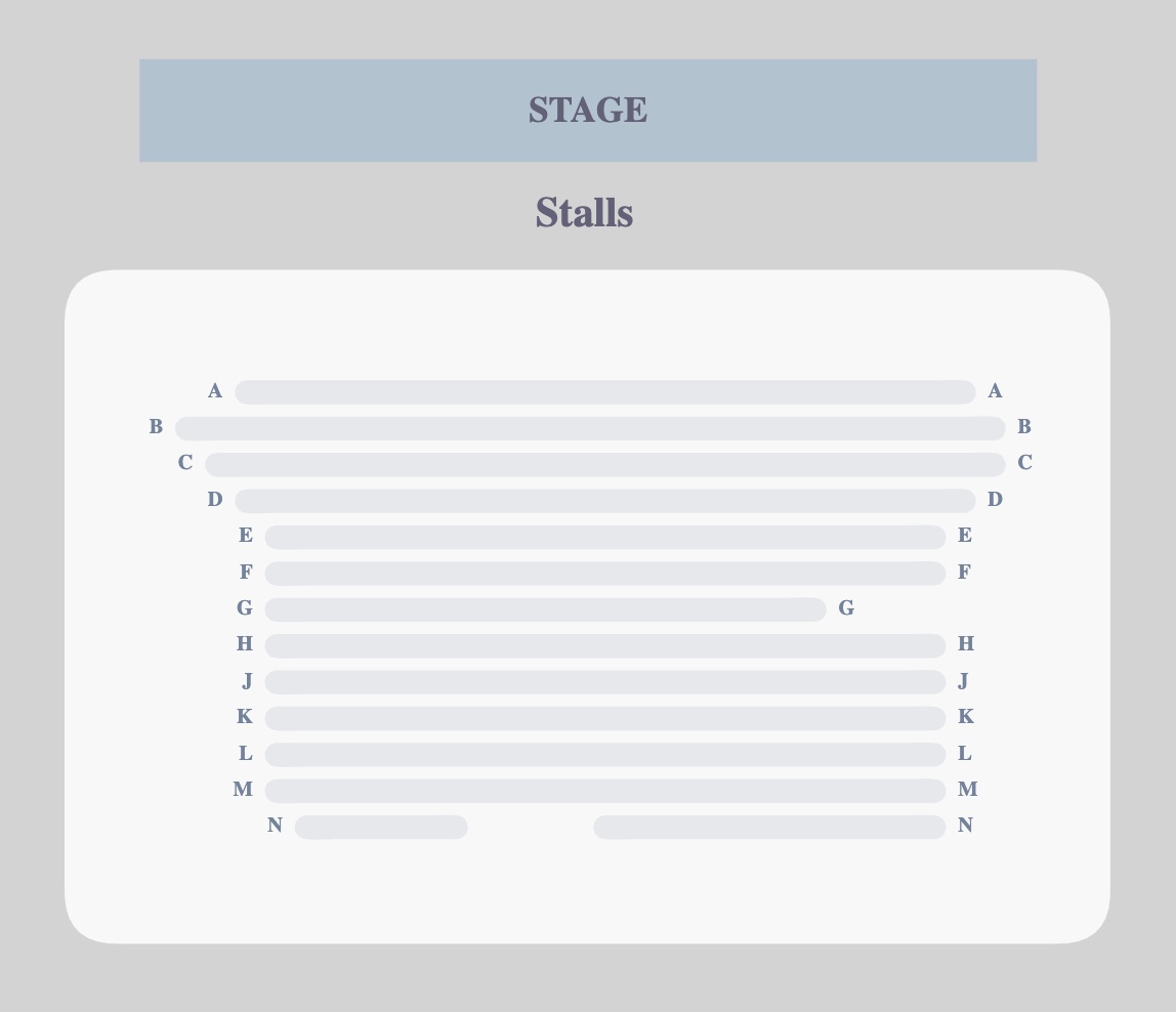 Seating plan for Garry Starr: Classic Penguins - Garrick at The Other Palace - Main Theatre