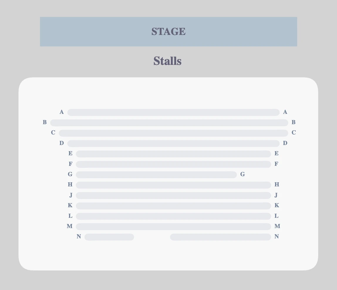 The Other Palace - Main Theatre seating plan