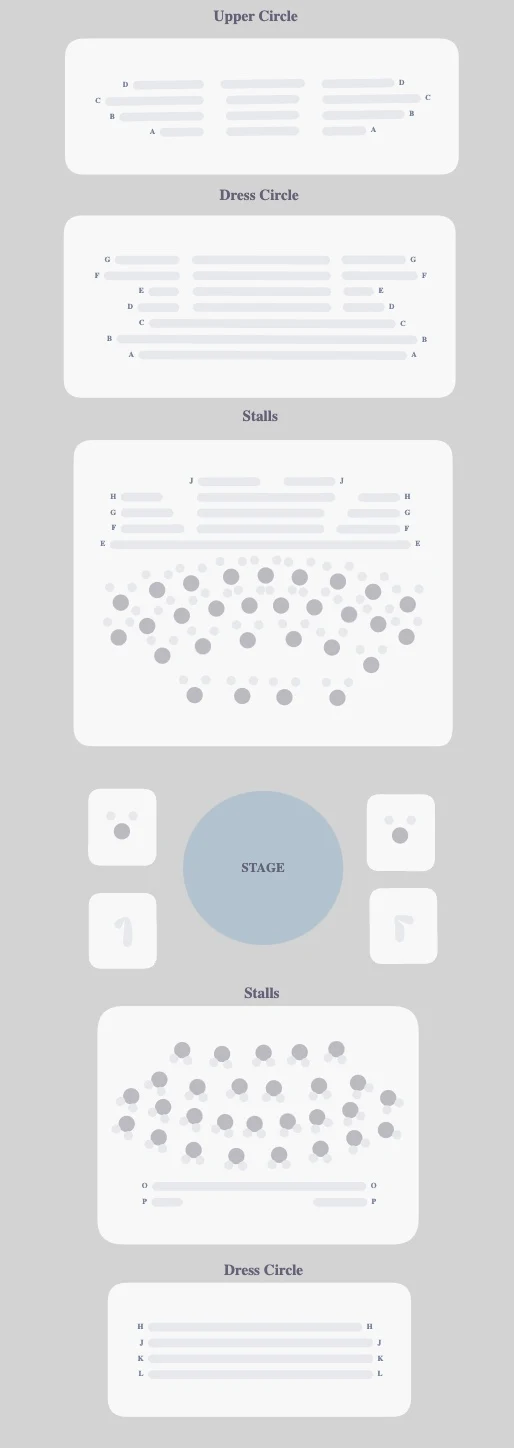 Kit Kat Club at the Playhouse Theatre seating plan