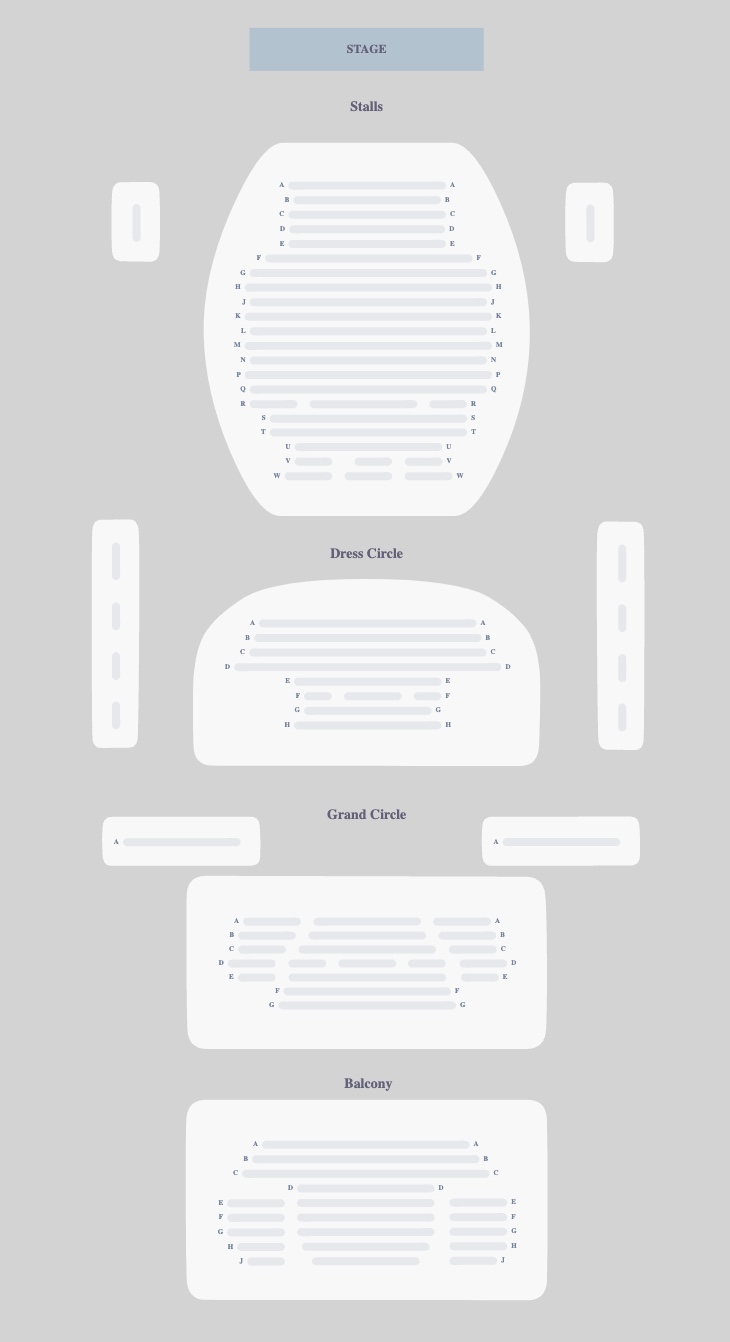 Seating plan for Hadestown at Lyric Theatre
