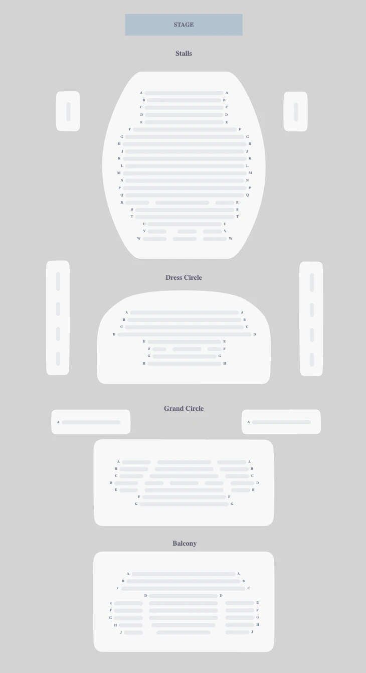 Lyric Theatre seating plan