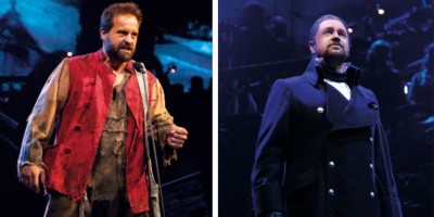 Photo credit: Alfie Boe as Jean Valjean and Michael Ball as Javert (Photos by Matt Murphy)
