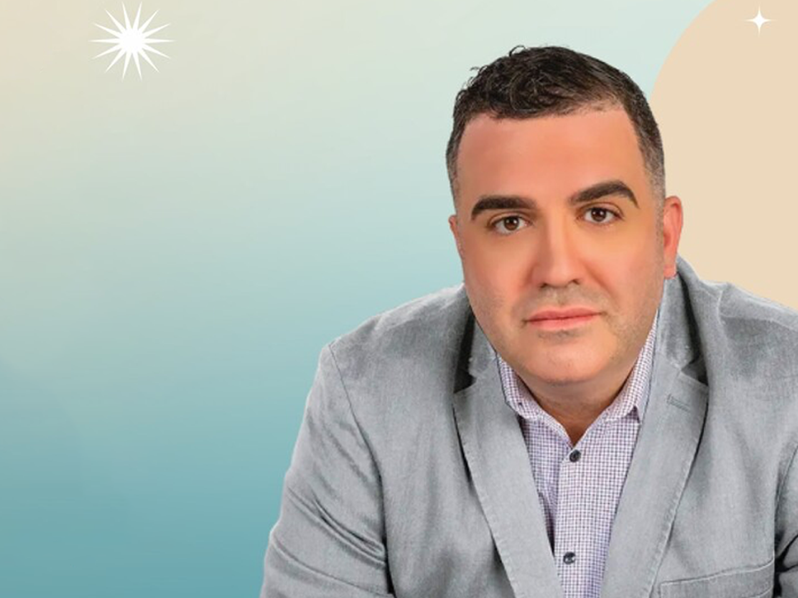 Production shot of Celebrity Psychic Thomas John in Garden Grove.