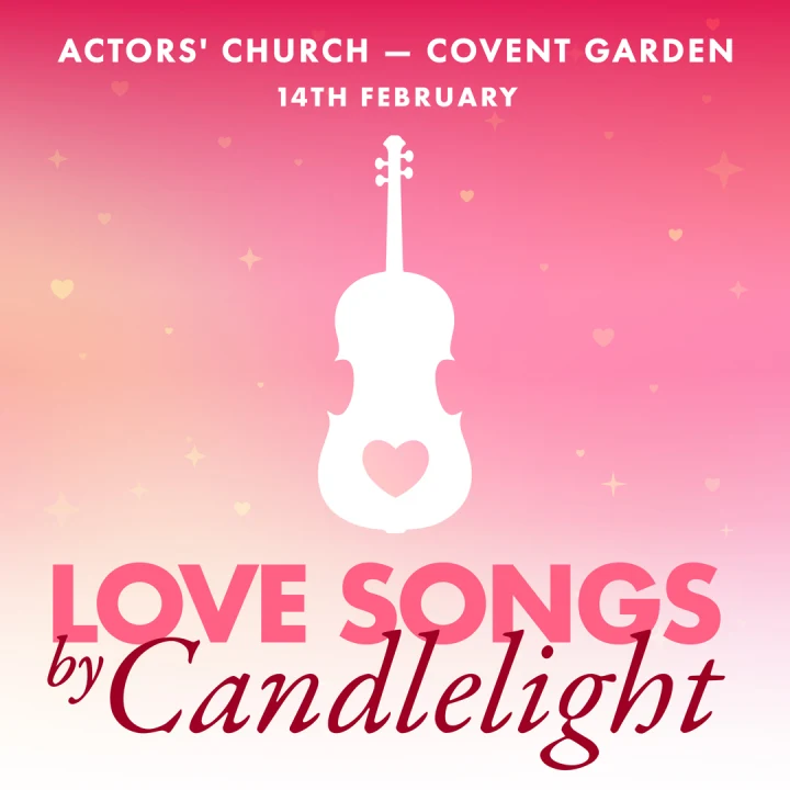 Poster of Love Songs by Candlelight in London.