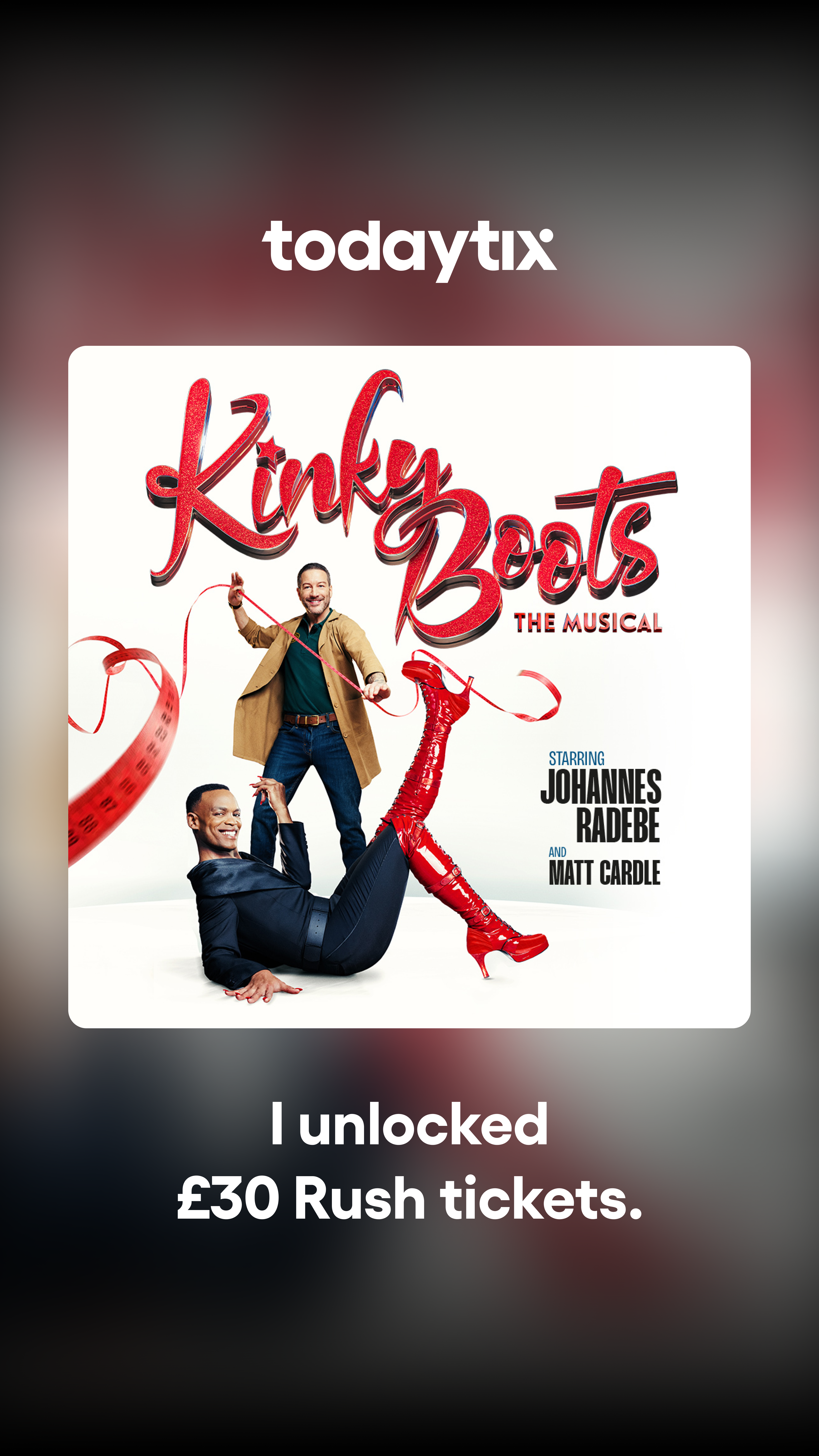 Kinky Boots The Musical tickets | London | TodayTix