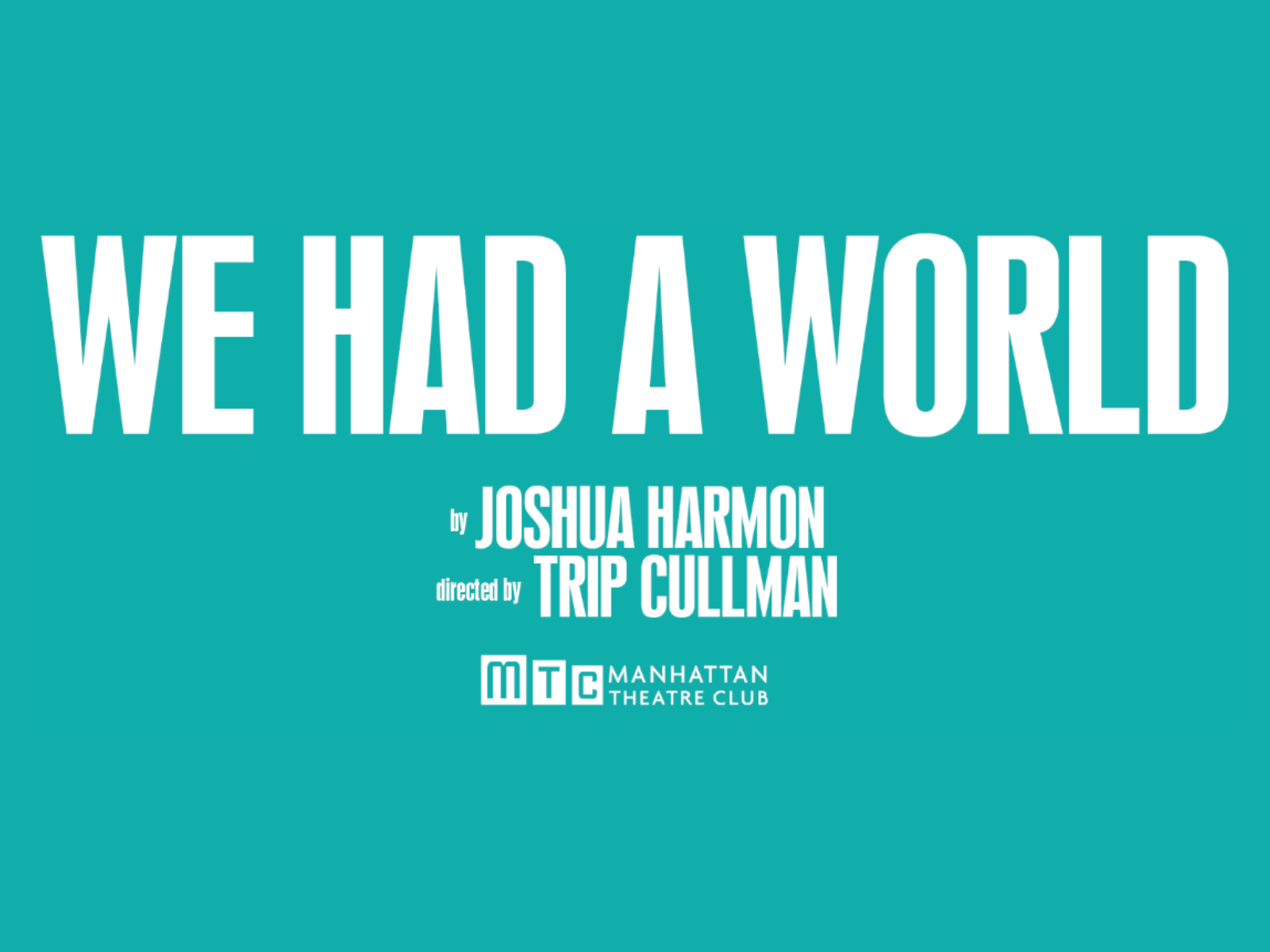 We Had a World Tickets | New York | TodayTix