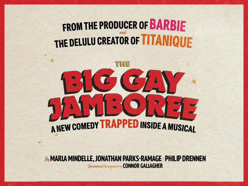 Marla Mindelle's BIG GAY JAMBOREE at the Orpheum Off-Bway, produced by Margot Robbie. Fall 2024.