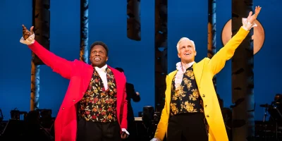 Photo credit: Gavin Creel and Joshua Henry in Into the Woods (Photo courtesy of production)