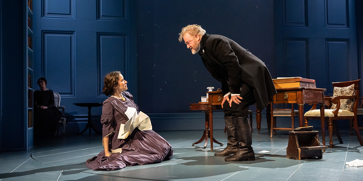 Elizabeth Dulau (Mary Ann Evans) and Owen Teale (Robert Evans) in Bird Grove 1200 lT credit Johan Persson