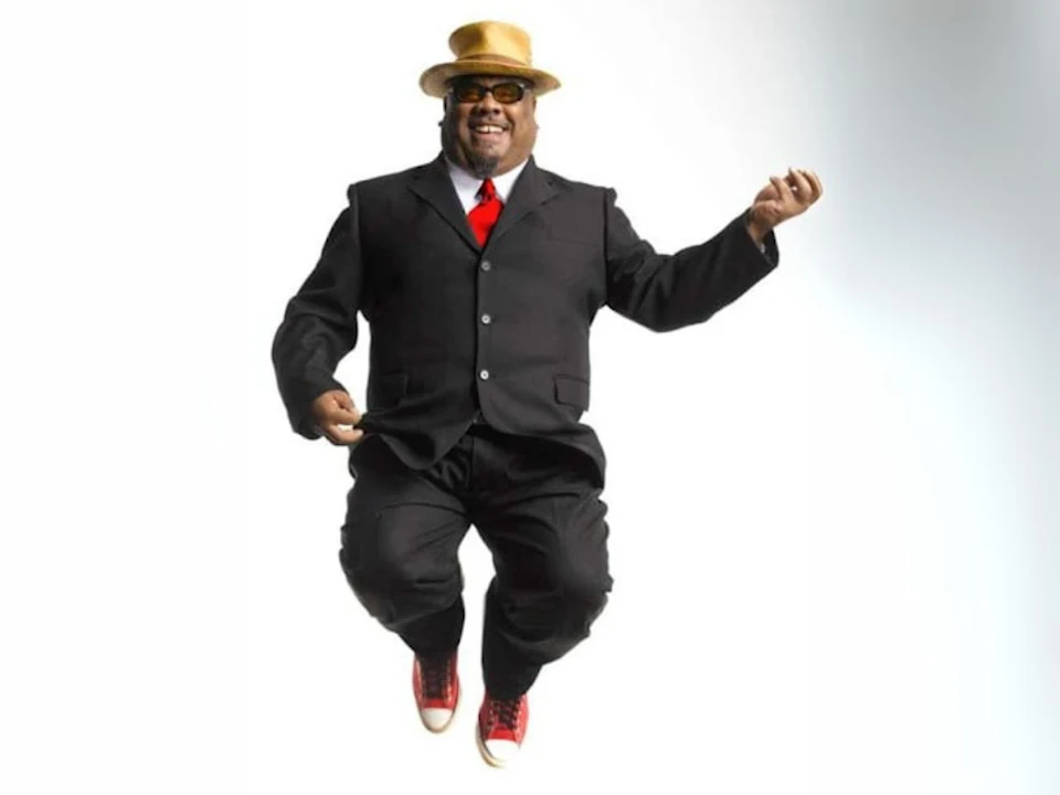 Production shot of Stew in Concert in Washington.