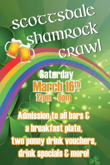 Scottsdale Shamrock Crawl - St. Patrick's Day Bar Crawl in Old Town! Tickets