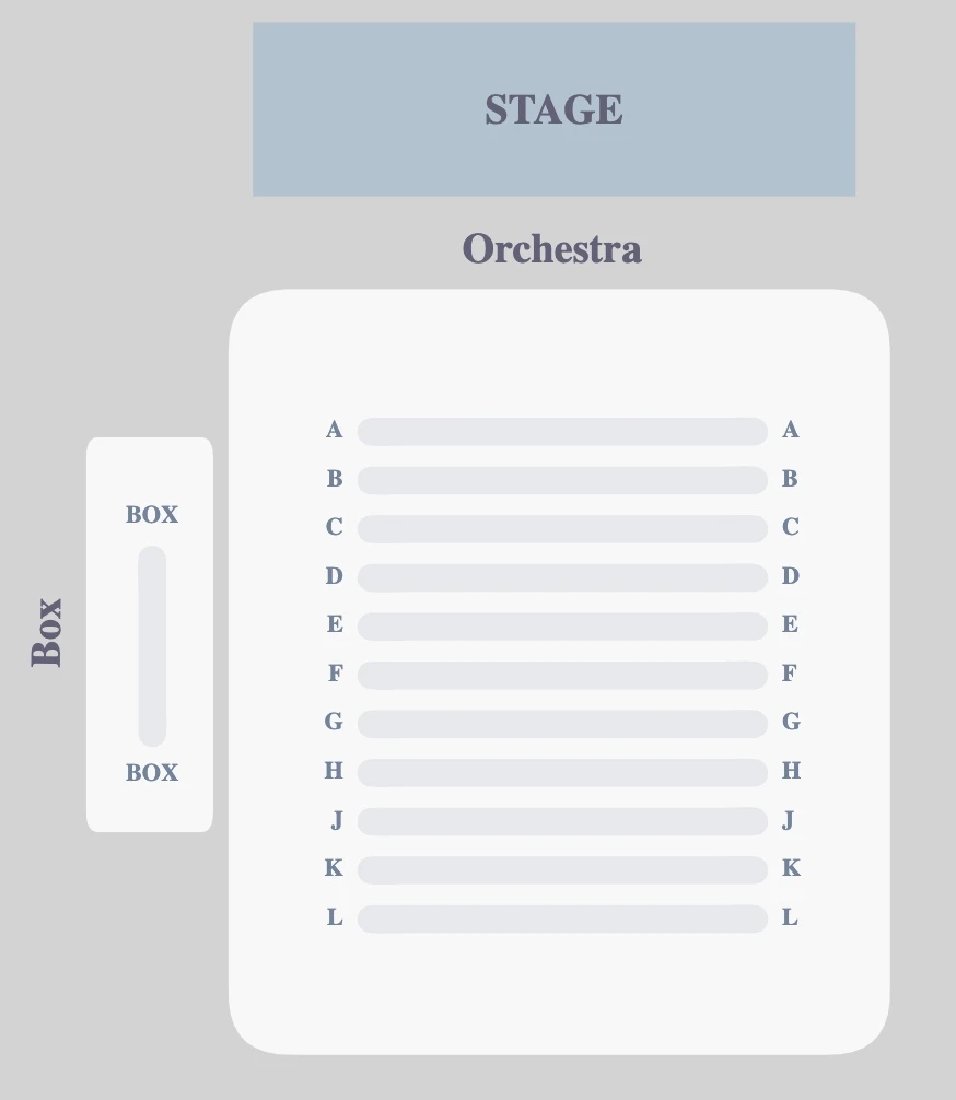 Vineyard Theatre seating plan