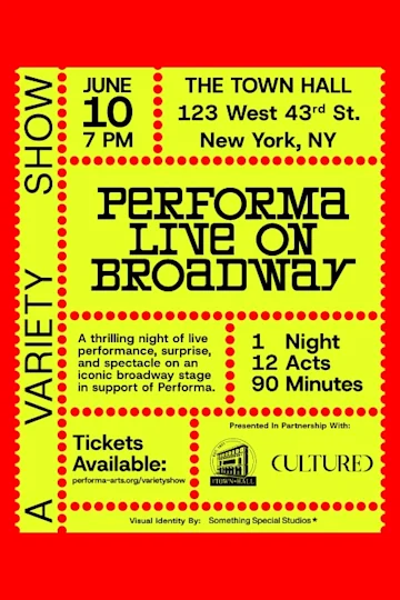Performa Live on Broadway tickets