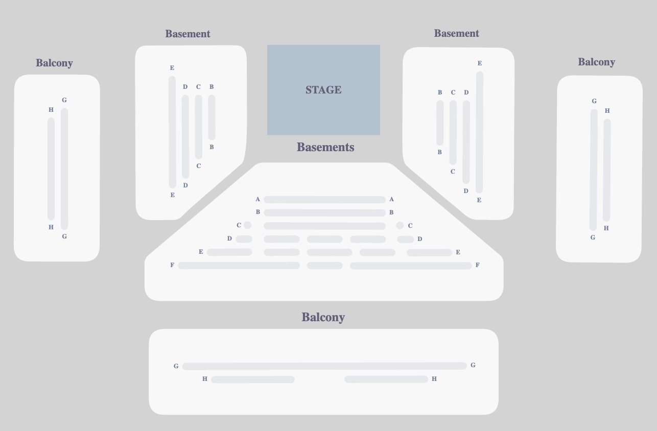 Seating plan for Ballad Lines at Southwark Playhouse Elephant