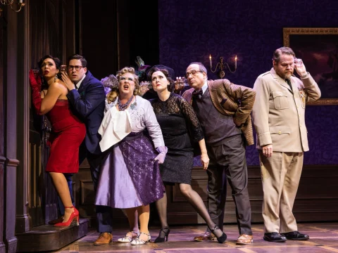 Production shot of Clue in Orange County