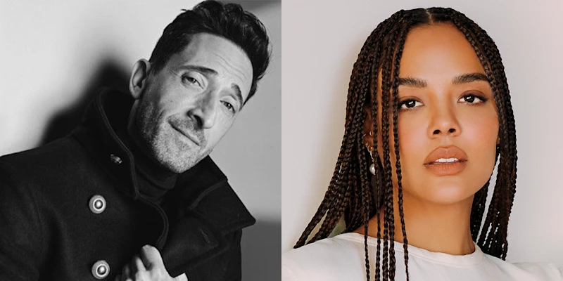 Adrien Brody and Tessa Thompson in The Fear of 13