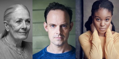 Photo credit: Vanessa Redgrave, Harry Hadden-Paton and Amara Okereke (Photos by Fabrizio Maltese and courtesy of Bread and Butter PR)