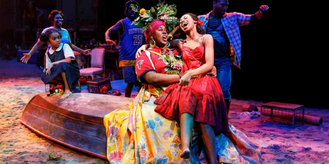 Alex Newell & Hailey Kilgore in Once on This Island