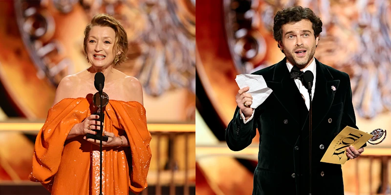 Lesley Manville and Alden Ehrenreich won for their Broadway debuts.